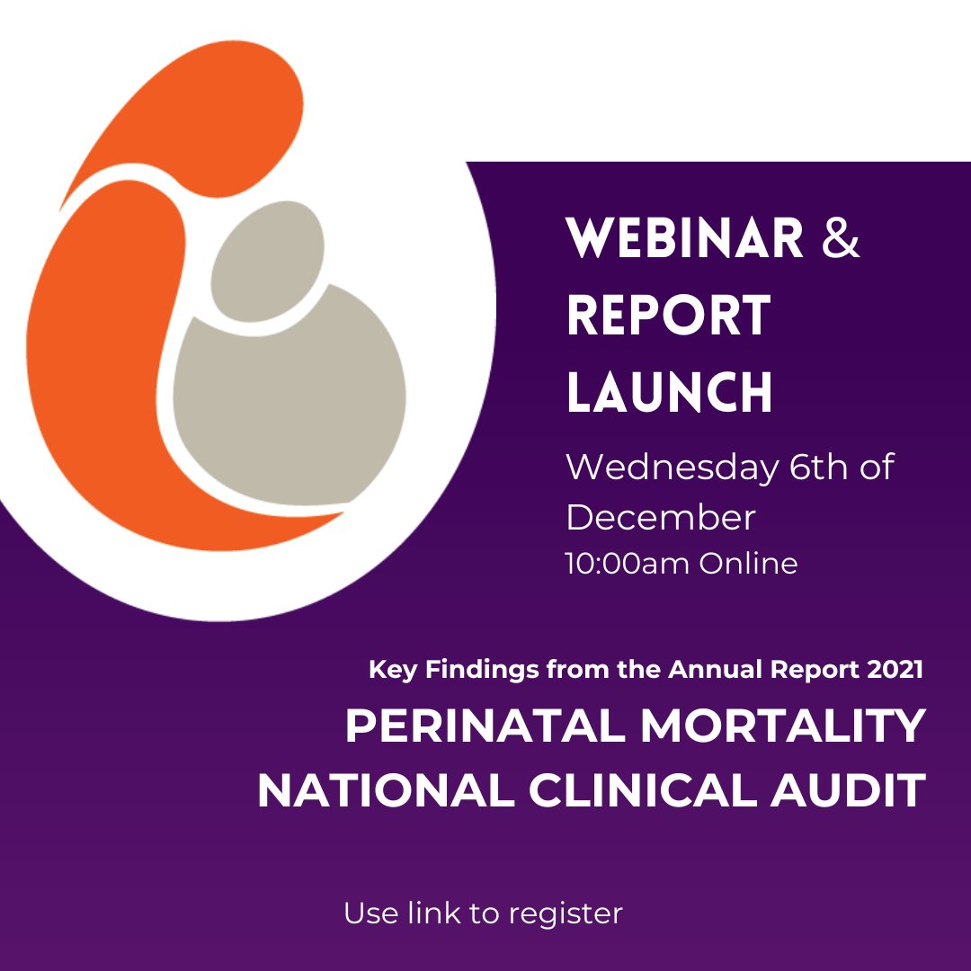 📢The Perinatal Mortality National Clinical Audit Annual Report 2021 is set to launch on December 6th

Join us for a webinar on Teams for an in-depth discussion at 10am. Register for free at redcap.ucc.ie/surveys/?s=L99….

#PerinatalMortalityIreland #PerinatalMortality