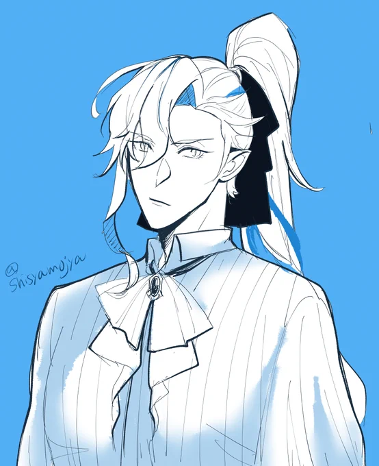 ヌヴィさんポニテrkgk#Nuvillette 