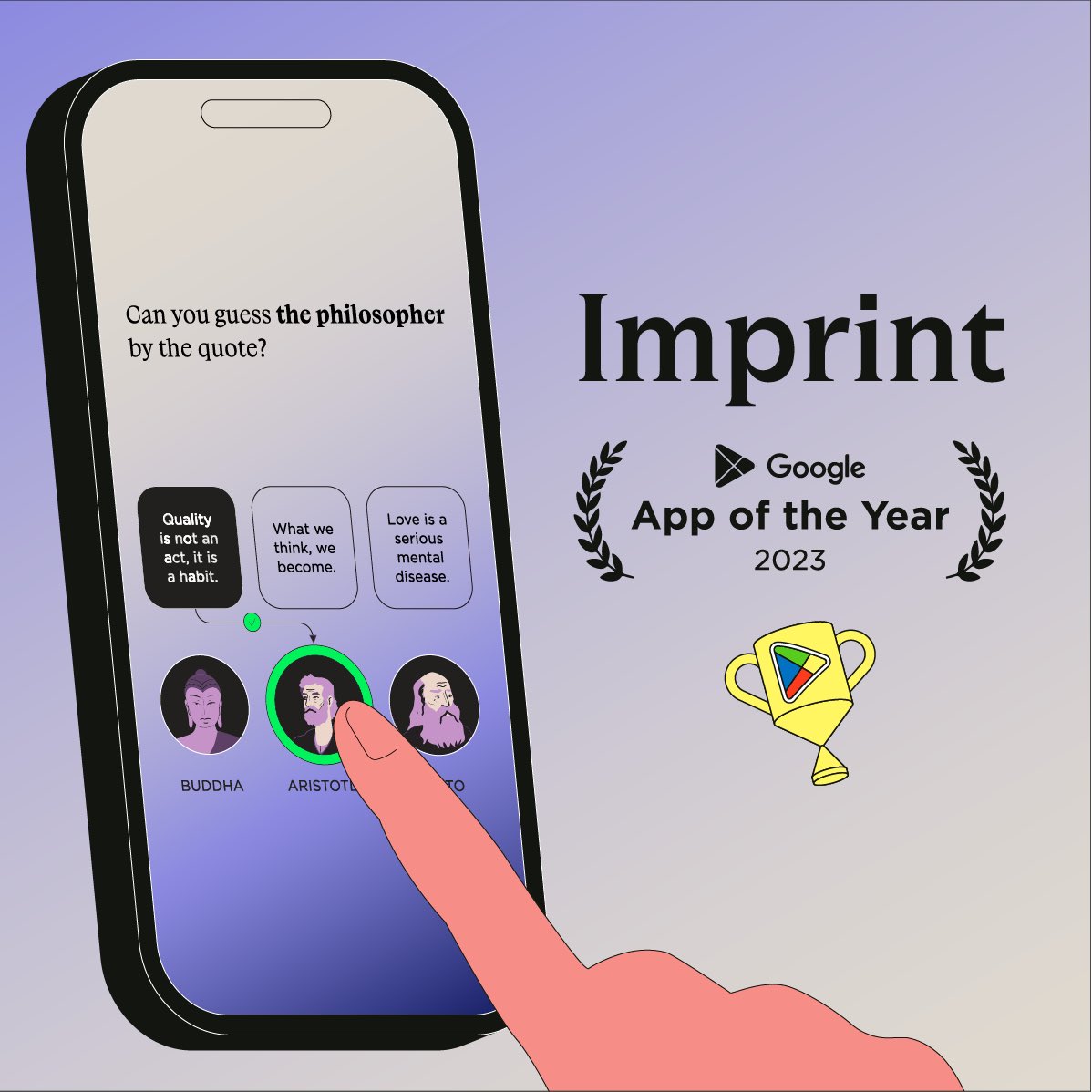 Imprint is Google Play App of the Year 2023! Thanks <a href="/GooglePlay/">Google Play</a> and congratulations to all nominees and winners of #GooglePlayBestOf 
imprintapp.onelink.me/H4lb/p8289dzn