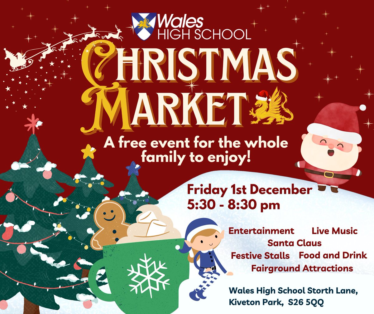 Just 2 more sleeps to go before our Christmas Market! 🎅🎄

<a href="/WalesHigh/">Wales High School</a>
<a href="/waleshighnews/">Wales High News</a> 
<a href="/WalesHighMedia/">WalesHighMedia</a>