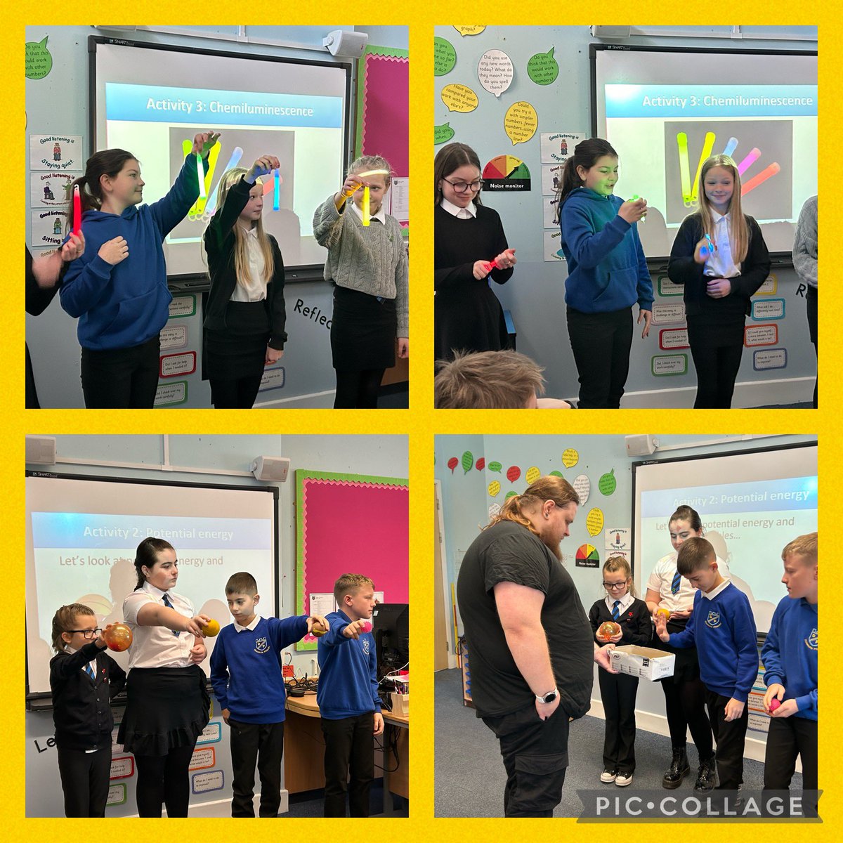 DeanburnPS_P7A's tweet photo. We had a fabulous #STEM day with @FVCollege where we experimented with energy, DNA and chemicals. We learned lots of new language and had the best time! We’d like to say a massive thank you to Claire and Cammy! 😊 #P7Team #Experiments #STEMsubjects 😊 https://t.co/VvF1I6TELw