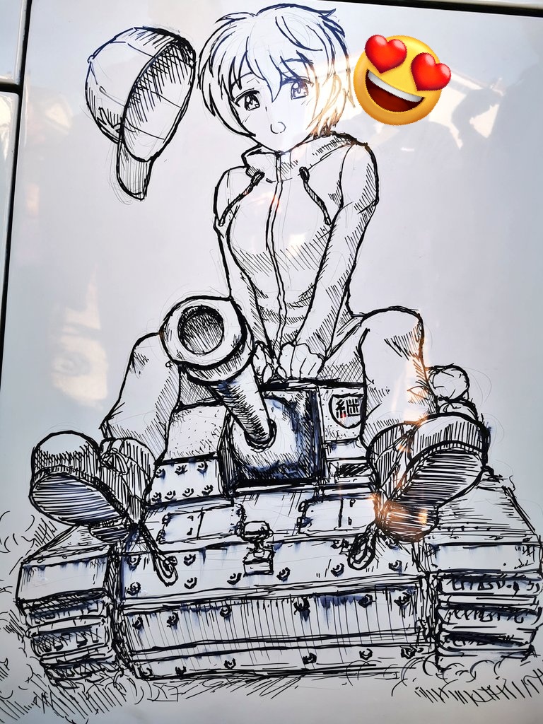 #今月描いた絵を晒そう 
大洗でしか描いてないやん🤔 