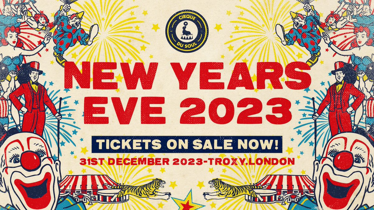 Troxy (@troxylondon) on Twitter photo PSA: <a href="/Cirque_Du_Soul/">Cirque Du Soul</a>'s bumper NYE bash with two of the hottest selectors in the game <a href="/SammyVirji/">Sammy Virji</a> & <a href="/BigFlowdan/">Flowdan</a> almost sold out🔥
Only Dice tix remain, all other ticket outlets have sold out. Run, don't walk! 🏃
link.dice.fm/Vd8f9ad3f5f3
#cirquedusoul #londonnye #NYE2023 PSA: <a href="/Cirque_Du_Soul/">Cirque Du Soul</a>'s bumper NYE bash with two of the hottest selectors in the game <a href="/SammyVirji/">Sammy Virji</a> & <a href="/BigFlowdan/">Flowdan</a> almost sold out🔥
Only Dice tix remain, all other ticket outlets have sold out. Run, don't walk! 🏃
link.dice.fm/Vd8f9ad3f5f3
#cirquedusoul #londonnye #NYE2023
