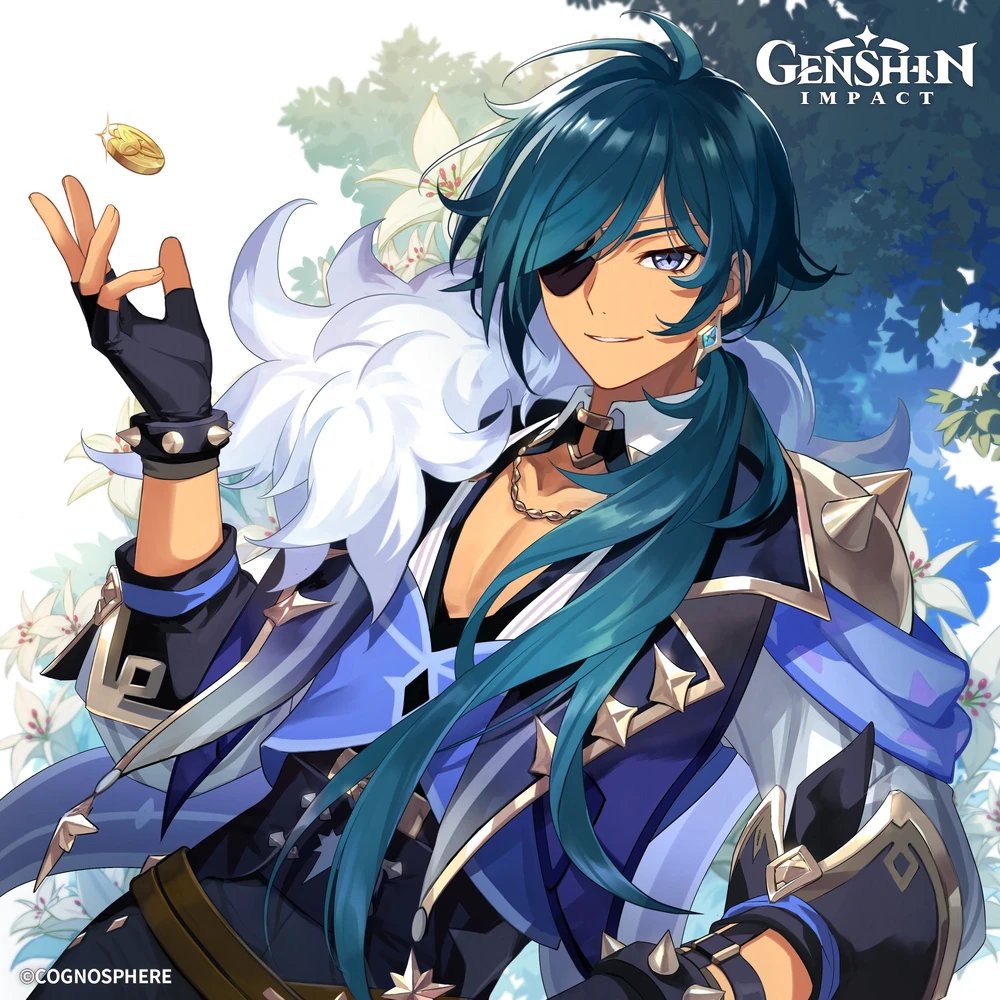 Today's Ikemen is Kaeya Alberich from Genshin Impact!