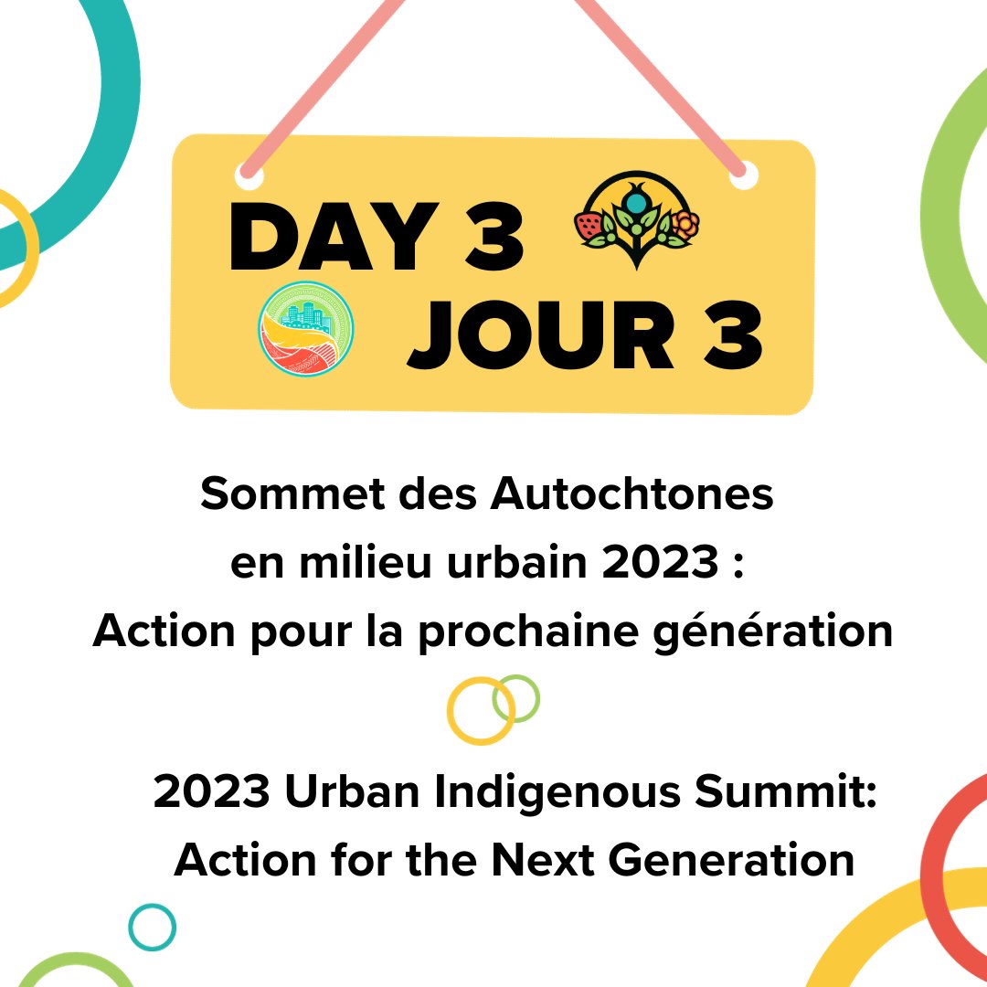 Our 3rd and final day of the Urban Indigenous Summit is underway! Notre troisième et dernière journée du Sommet des Autochtones en milieu urbain est en cours !