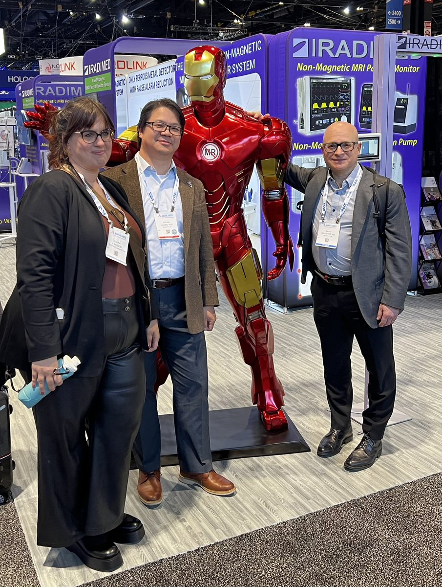 Iron Man’s suit isn’t MRI safe nor x ray transparent 😅! Poor Tony Stark would have to rely on Jarvis to diagnose any injuries. 🤖 @EmoryRadiology would love to borrow Jarvis for some AI projects. #RSNA2023 #RSNA23