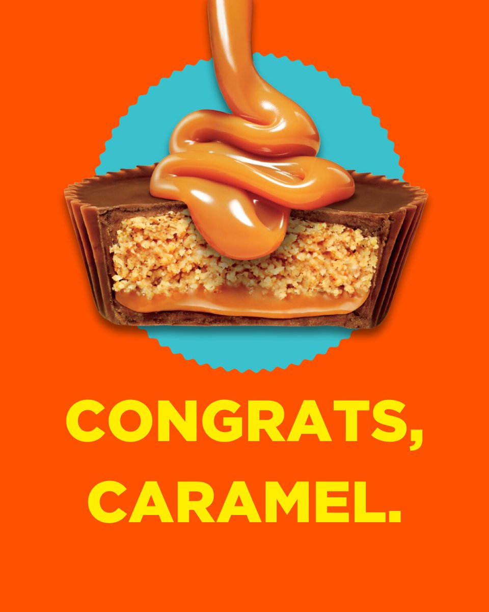 The classic combo of Chocolate and Peanut Butter got a whole lot better with a delicious new layer of Caramel! 🧡 REESE'S BIG CUP with Caramel - welcome to our Big Cup family! 🍫🥜

#Reeses #ReesesCanada #ReesesBigCupwithCaramel