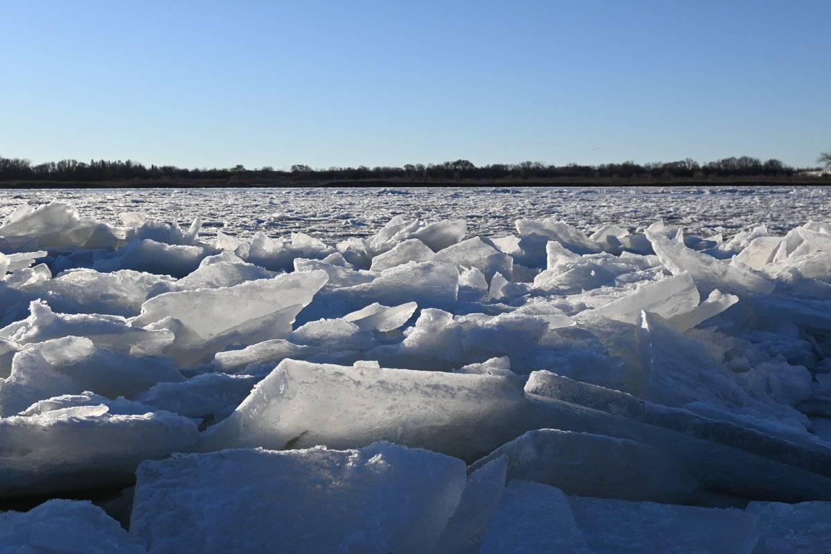 Just a beautiful day at #chiefwhitecap yesterday... The river doing what the river does at this time of the year! #YXE #Saskatoon