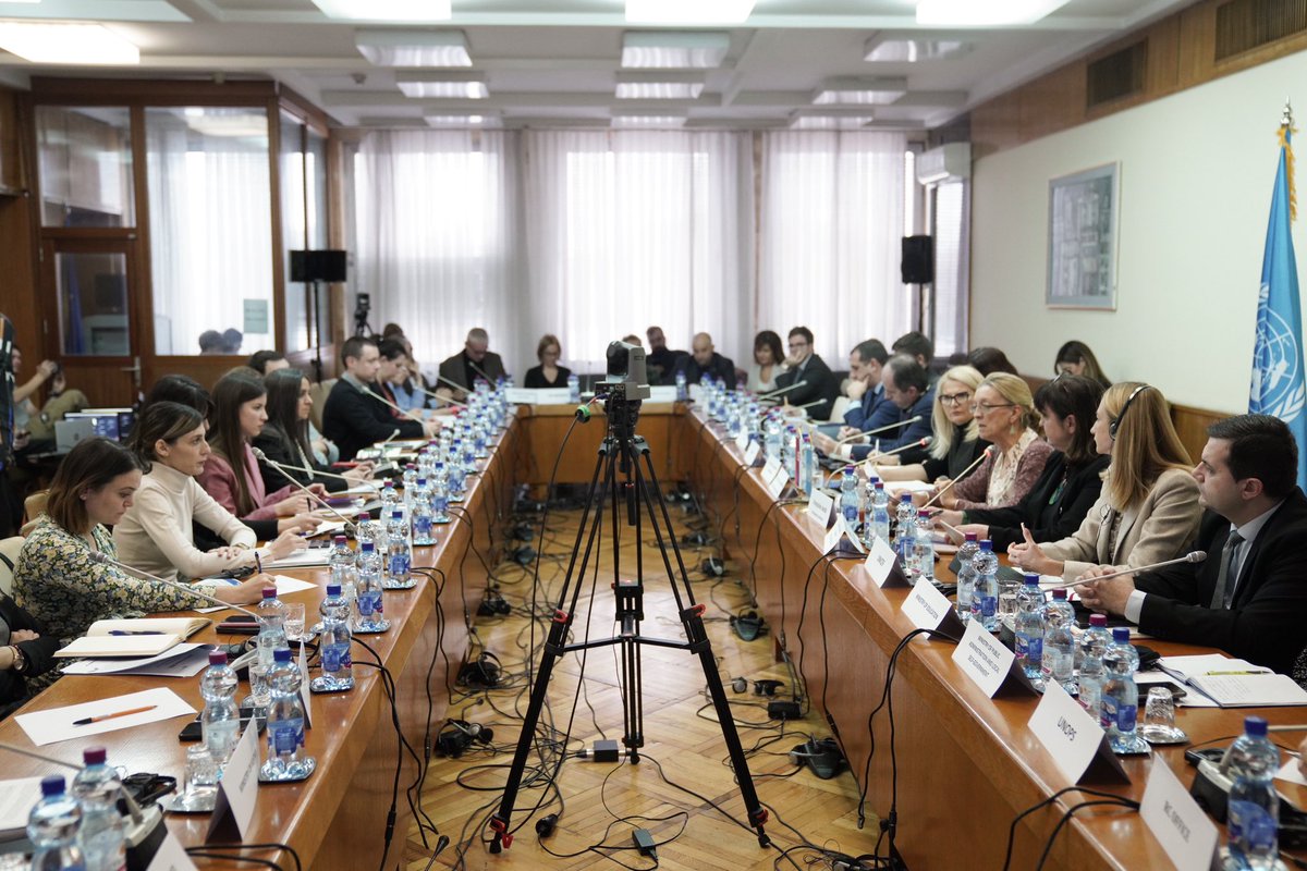 UNSerbia's tweet photo. Today w @SerbianGov, we reflect on significant achievements in 3rd year under our current strategy. Focused on #SusDev, green transformation, human capital, human rights/gender equality - propelling #Agenda2030 & EU accession forward. https://t.co/MRvwOBXTrX @MINEIsrb @MFASerbia https://t.co/M2covH4Hg6