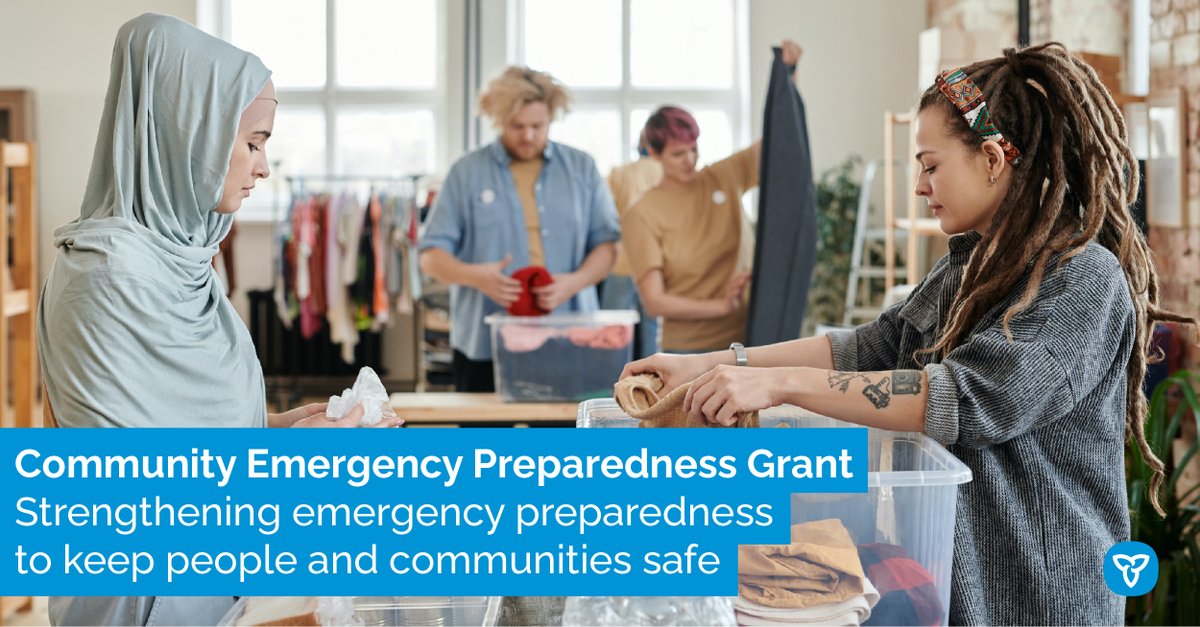 Tomorrow is your last chance to apply for the Community Emergency Preparedness Grant! Submit your application before it’s too late: ontario.ca/page/available… #PreparedON