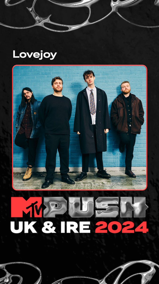 lovejoy's tweet photo. Thanks @MTVUK for the #MTVPUSH UK &amp; IRE 2024 nomination! https://t.co/bVOhY4aGxT