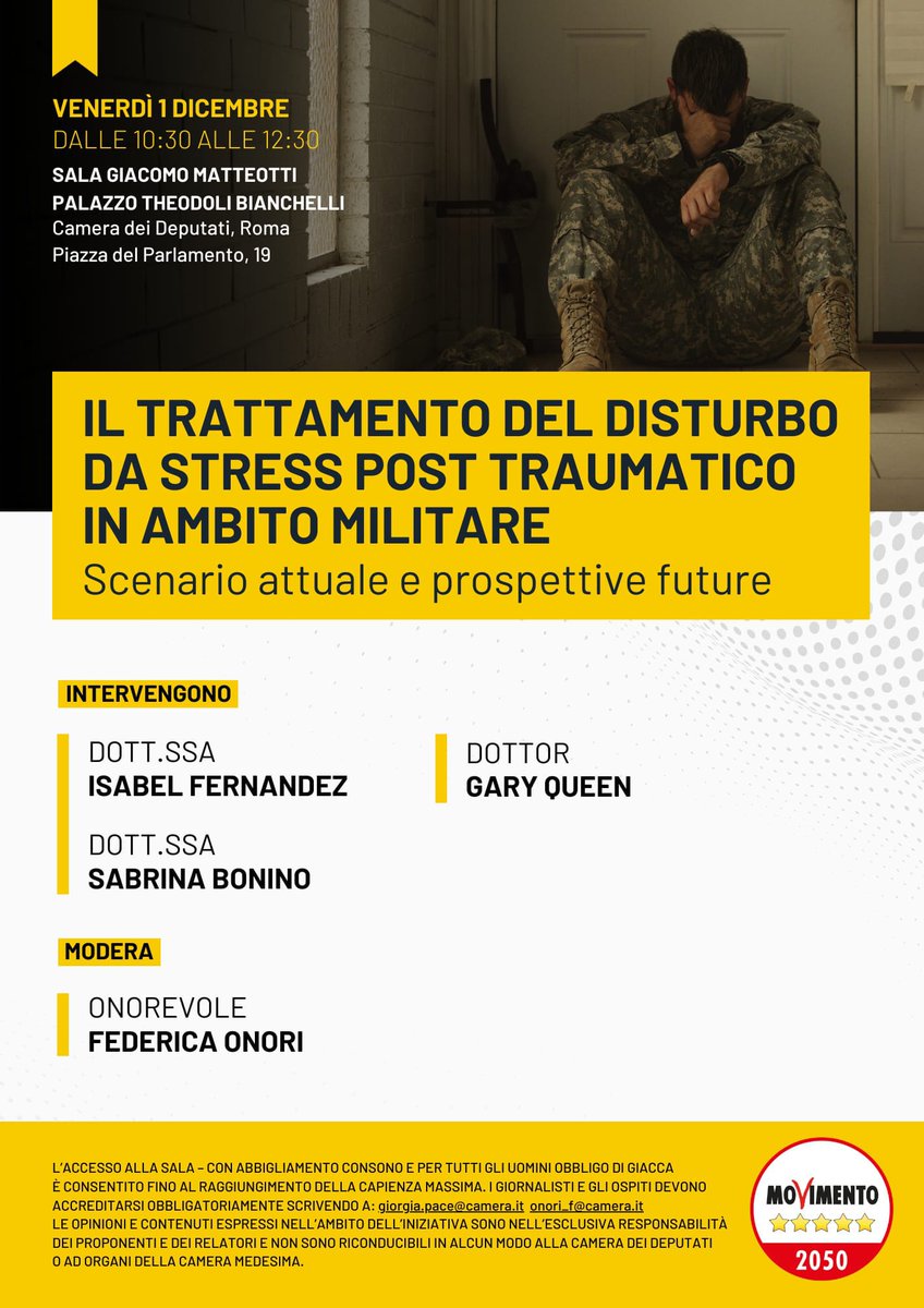 SabrinaBonino65's tweet photo. Ci vediamo Venerdì a @Montecitorio per ricordare l' attentato di #Nassiriya dopo 20 anni. 
Grazie all' On. @f_onori  e Associazione #emdr Italia https://t.co/FBBrzToqfZ