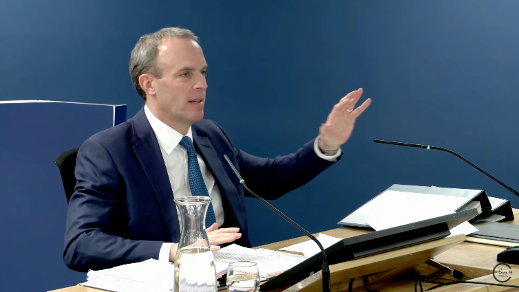 Dominic Raab admits he went on a skiing holiday in February 2020 - even after the first Covid cases were found in the UK mirror.co.uk/news/politics/…