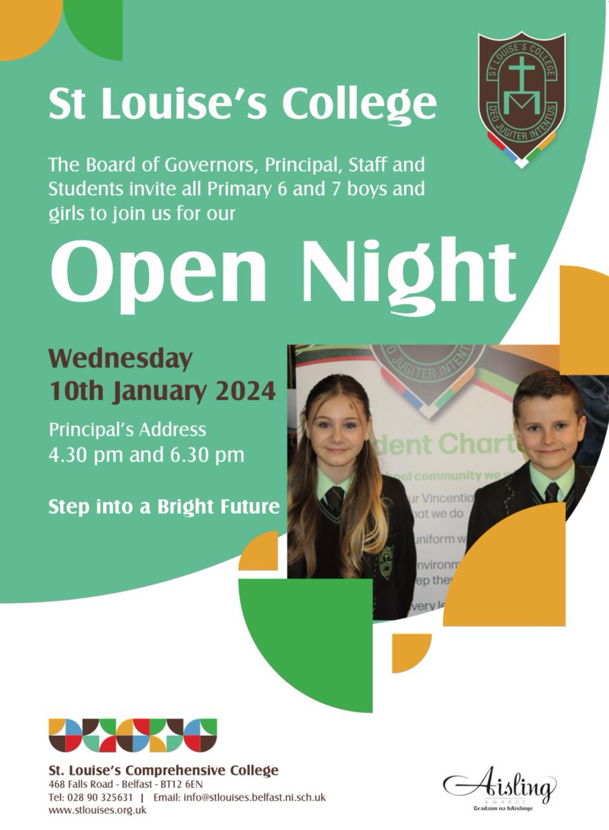 We are delighted to be able to welcome Primary 6 and 7 boys and girls to our Open Night which will be held on Wednesday 10th January 🤎💚