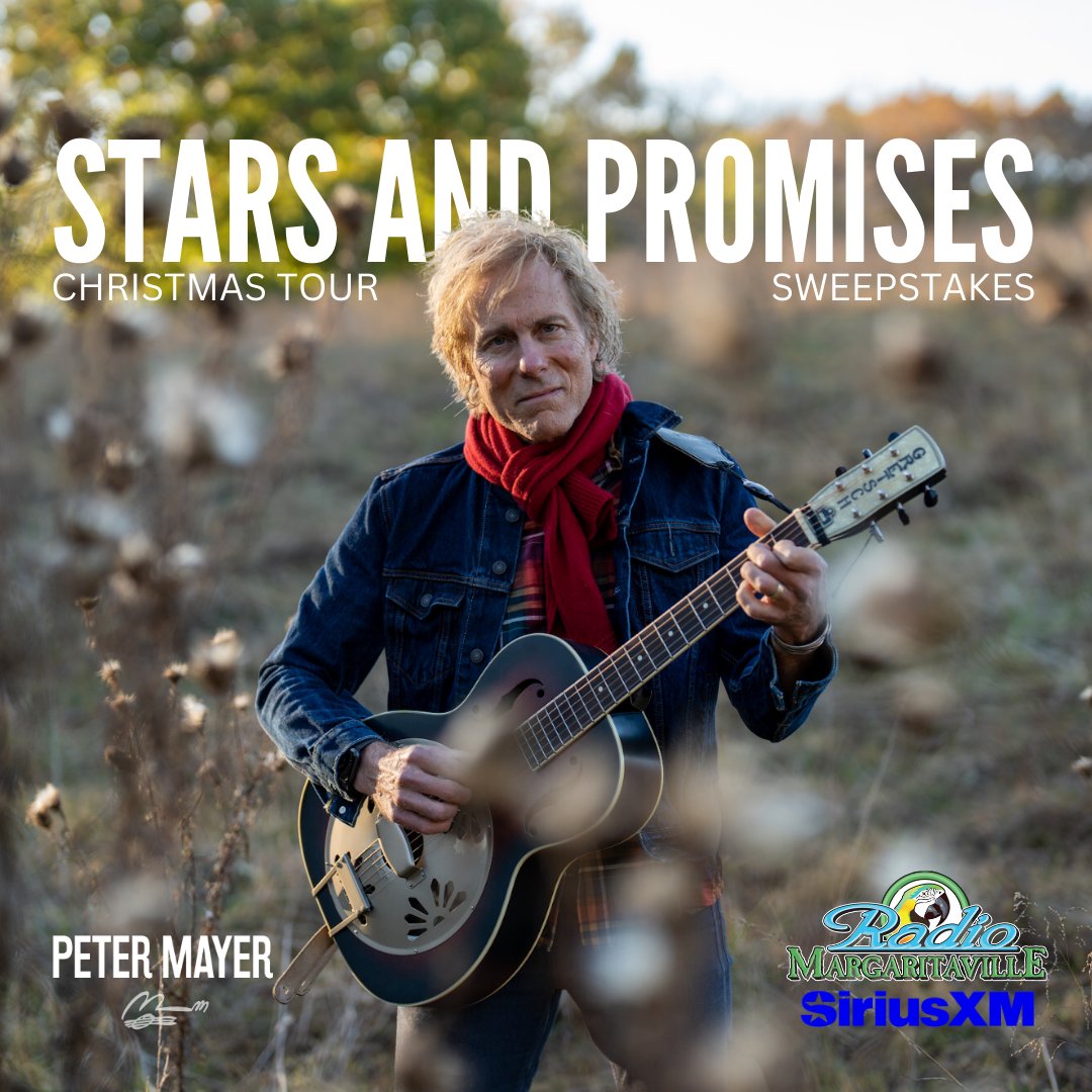 radiomville's tweet photo. Coral Reefer Peter Mayer (@petermayermusic) is set to embark on his widely acclaimed Christmas tour “Stars and Promises.” Head over to Radio Margaritaville's Facebook page for your chance to enter to win a meet &amp; greet with Peter and a pair of tickets! @starsandpromises https://t.co/SYAZFZS3rU