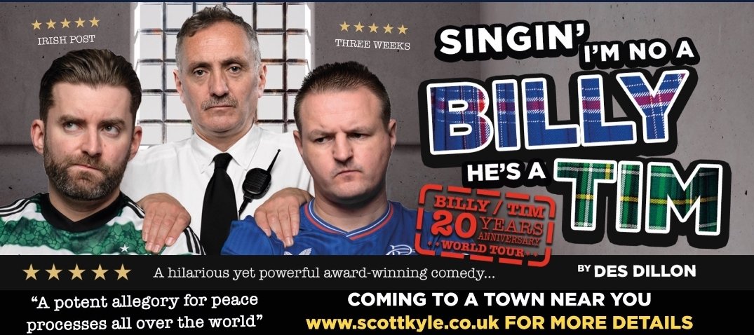 ORLTheatre's tweet photo. ⚽️SHOW ANNOUNCEMENT⚽️

Singin' I'm No A Billy, He's A Tim
🏴󠁧󠁢󠁳󠁣󠁴󠁿🏴󠁧󠁢󠁳󠁣󠁴󠁿🏴󠁧󠁢󠁳󠁣󠁴󠁿
20th Anniversary Tour
☆☆☆☆☆
Coming May 2024 
Tickets Now On Sale 
🎟🎟🎟
https://t.co/h2huVnL8FF #theatre https://t.co/rIG7Gyl1ov