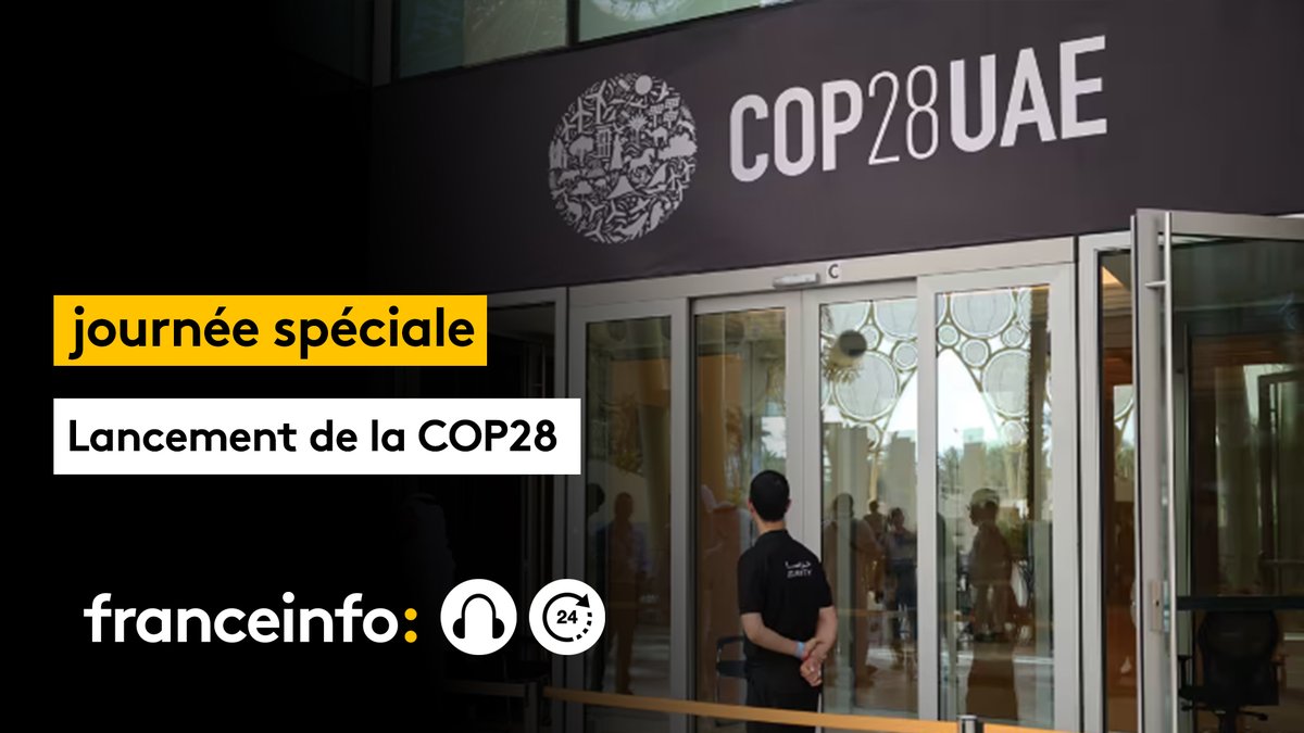 [JOURNÉE SPÉCIALE]

<a href="/franceinfo/">franceinfo</a> se mobilise à l'occasion du lancement de la COP28 à Dubaï, demain 👇

👉 À 8h10, reportage de <a href="/LoDelanoe/">Lauriane Delanoë</a> sur la captation de CO2 en Norvège, dans le choix franceinfo 

👉 <a href="/julienbayou/">Julien Bayou</a> est l'invité du “8.30 franceinfo” de <a href="/salhiabrakhlia/">Salhia Brakhlia</a> &amp; <a href="/jchapuis/">Jérôme Chapuis</a>