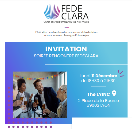 CEE6_LYON's tweet photo. #agenda #cee6 #décembre2023 #international #clubs #fedeclara
💡 INVITATION
Après la soirée Interclubs de novembre, le CEE6, membre de la FEDECLARA, vous propose un afterwork le 11 décembre prochain.
Evénement payant - Inscriptions en ligne : https://t.co/Q8oceFdXr8
@soshrubb https://t.co/MnFeBaRr1K