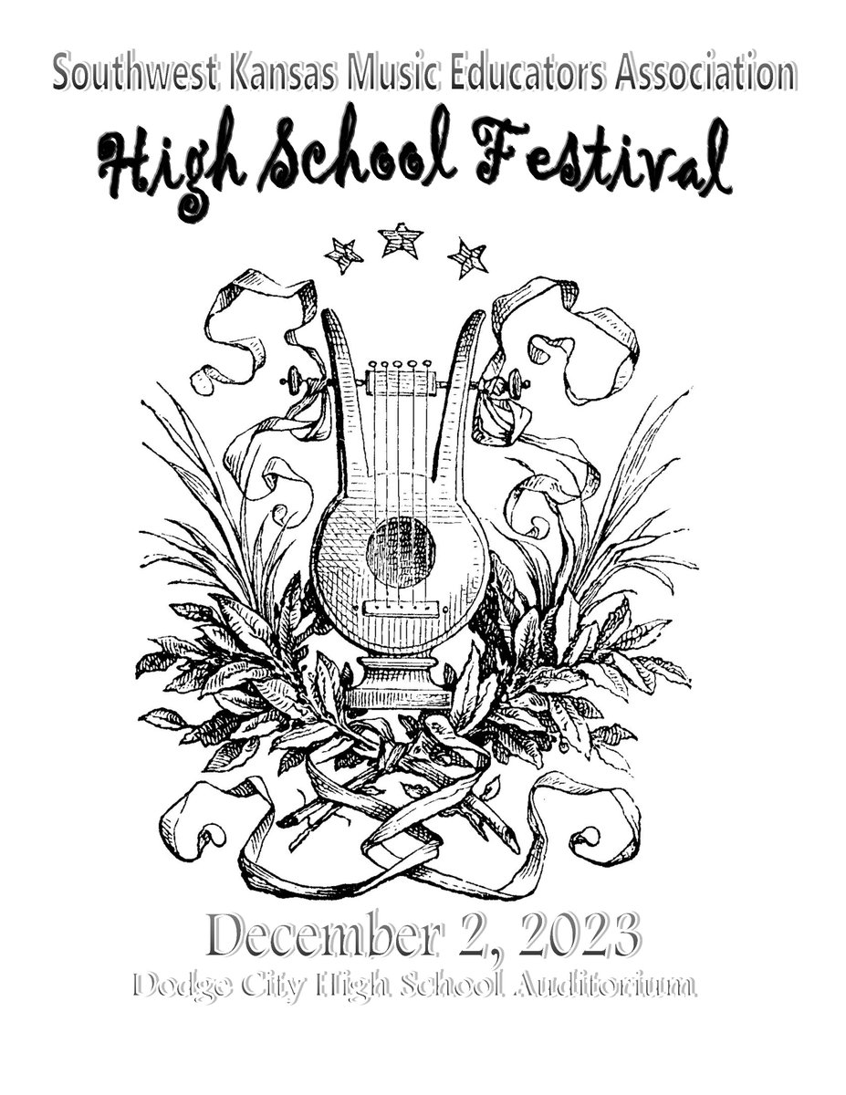 The Southwest Kansas Music Educators Association High School Festival at DCHS Auditorium is this Saturday, Dec. 2.