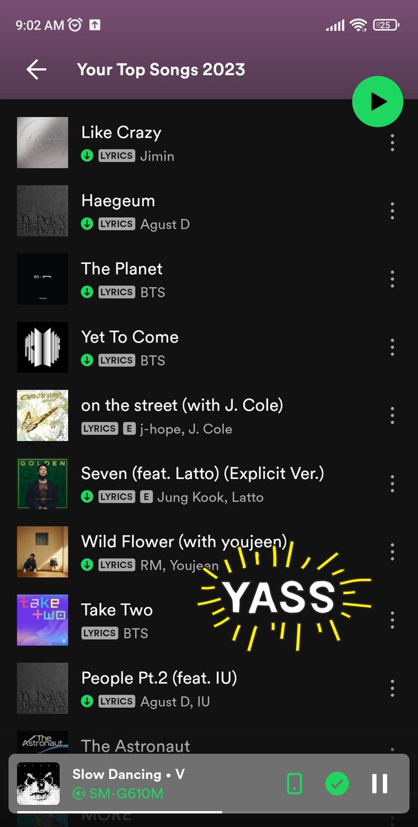 uncorazonpurple's tweet photo. Pues sí soy, así es!! 💜
Literal es el orden de los lanzamientos y la cosa con YTC y The Planet es que estaban antes de Take Two!! 😏
#BTSWrapped #SpotifyWrapped https://t.co/bZaDInPpDk