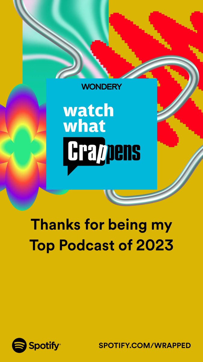 Somehow managed to listen to @WhatCrappens more than #TaylorSwift…Love Ben and Ronnie so much! #bestpodcast #SpotifyWrapped2023