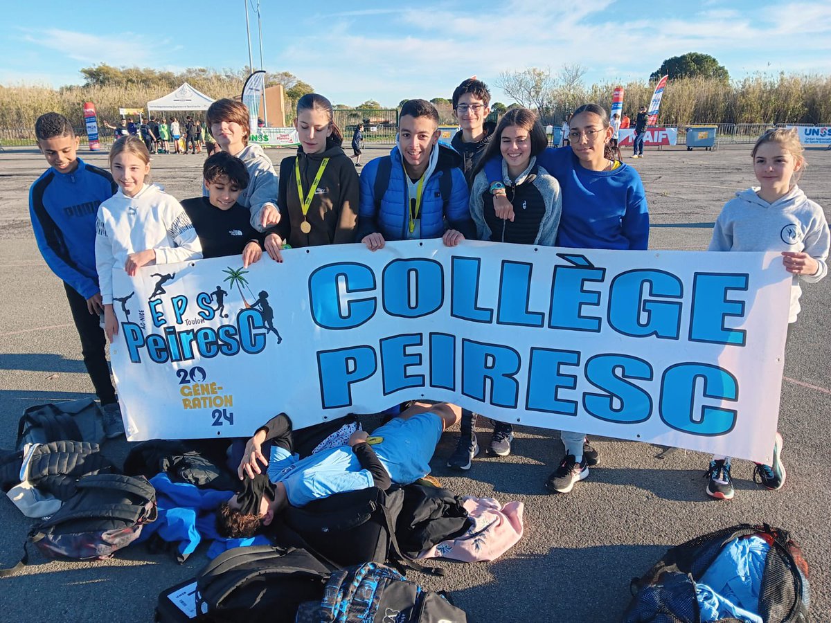 AS PEIRESC 83 (@aspeiresc) on Twitter photo Notre équipe sport partagé du <a href="/COLLEGEPEIRESC/">Collège NC Fabri de Peiresc</a> termine CHAMPIONNE ACADEMIQUE de cross <a href="/Unss_Nice/">Unss Academie Nice</a> 🔥🔥direction le Championnat de 🇫🇷<a href="/unss/">UNSS_National</a> !! <a href="/UnssVar83/">UNSS Var 83</a> <a href="/NatachaChicot/">Natacha Chicot</a> <a href="/dasen_sieye/">Mathieu Sieye</a> Notre équipe sport partagé du <a href="/COLLEGEPEIRESC/">Collège NC Fabri de Peiresc</a> termine CHAMPIONNE ACADEMIQUE de cross <a href="/Unss_Nice/">Unss Academie Nice</a> 🔥🔥direction le Championnat de 🇫🇷<a href="/unss/">UNSS_National</a> !! <a href="/UnssVar83/">UNSS Var 83</a> <a href="/NatachaChicot/">Natacha Chicot</a> <a href="/dasen_sieye/">Mathieu Sieye</a>