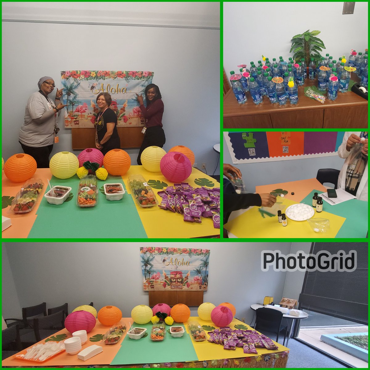 PrincipalDuncan's tweet photo. Our fabulous @KilloughEagles Counseling Team is hosting our Staff Wellness Day today during all planning periods! #ReachingNewHeights #IAMKMS https://t.co/YYojlcoBZh