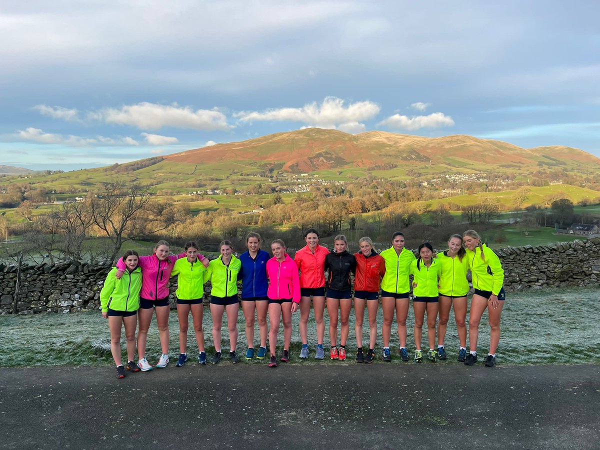 Great to see the hockey girls keeping up their fitness and embracing the fell running today with the frozen pitches out of action 🏃🏻‍♀️