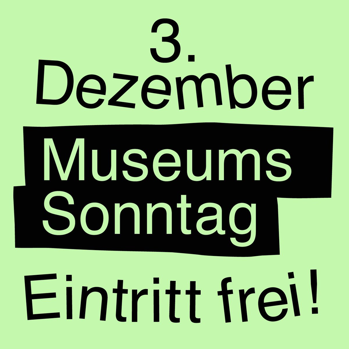 Bevor am 10.12. unsere Ausstellung „SchlagLicht“ endet, möchten wir euch an diesem Sonntag, 3.12., noch einmal zum Museumssonntag einladen. 
Kommt vorbei zwischen 10 und 18 Uhr, der Eintritt ist frei!