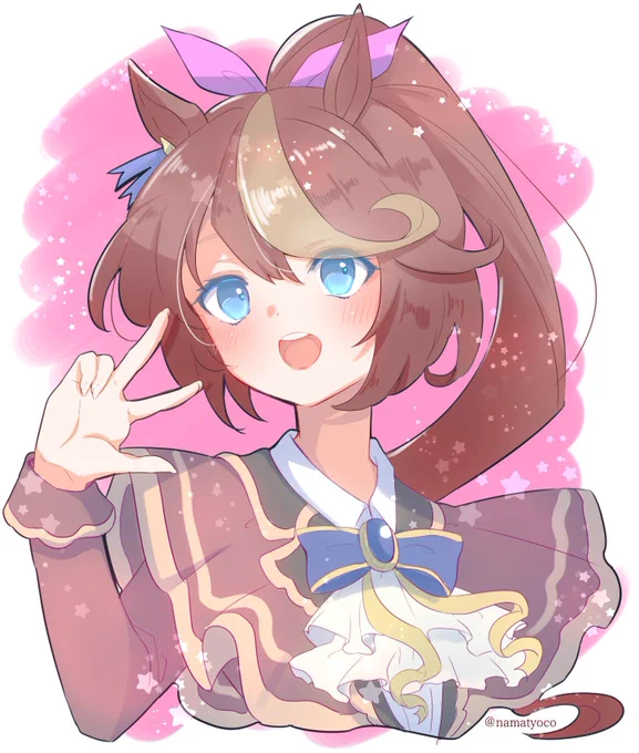 ライブ衣装可愛かったので テイオー描きました #ウマ娘 #トウカイテイオー