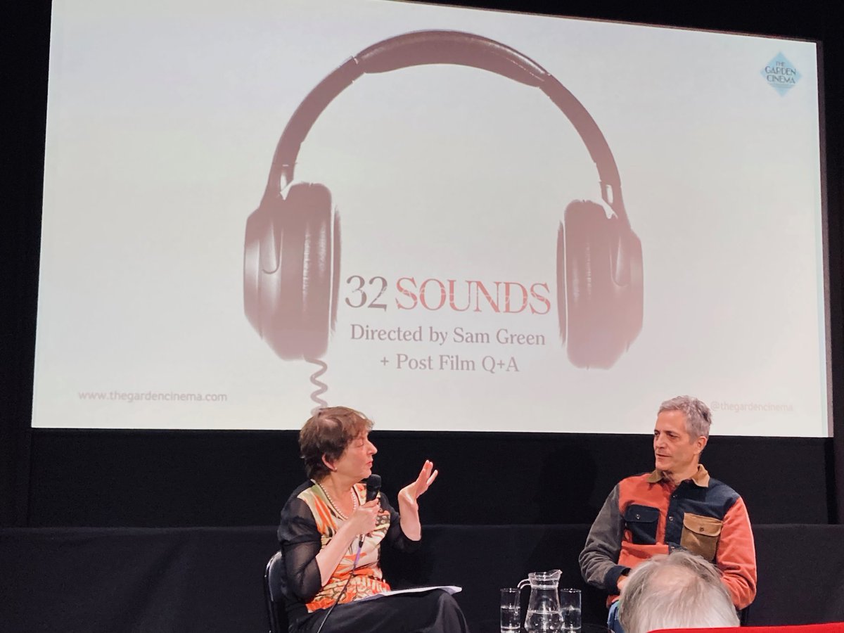 saskiabaron's tweet photo. Brilliant to meet #SamGreen, director of #32Sounds @thedofmp at the sold out Q&A @TheGardenCinema last night. One more London screening on Sunday. Fingers crossed for a wider UK release in the new year. In the meantime, my interview with Sam here: https://t.co/WbwDJKKBks https://t.co/Ak6EEPBwzH