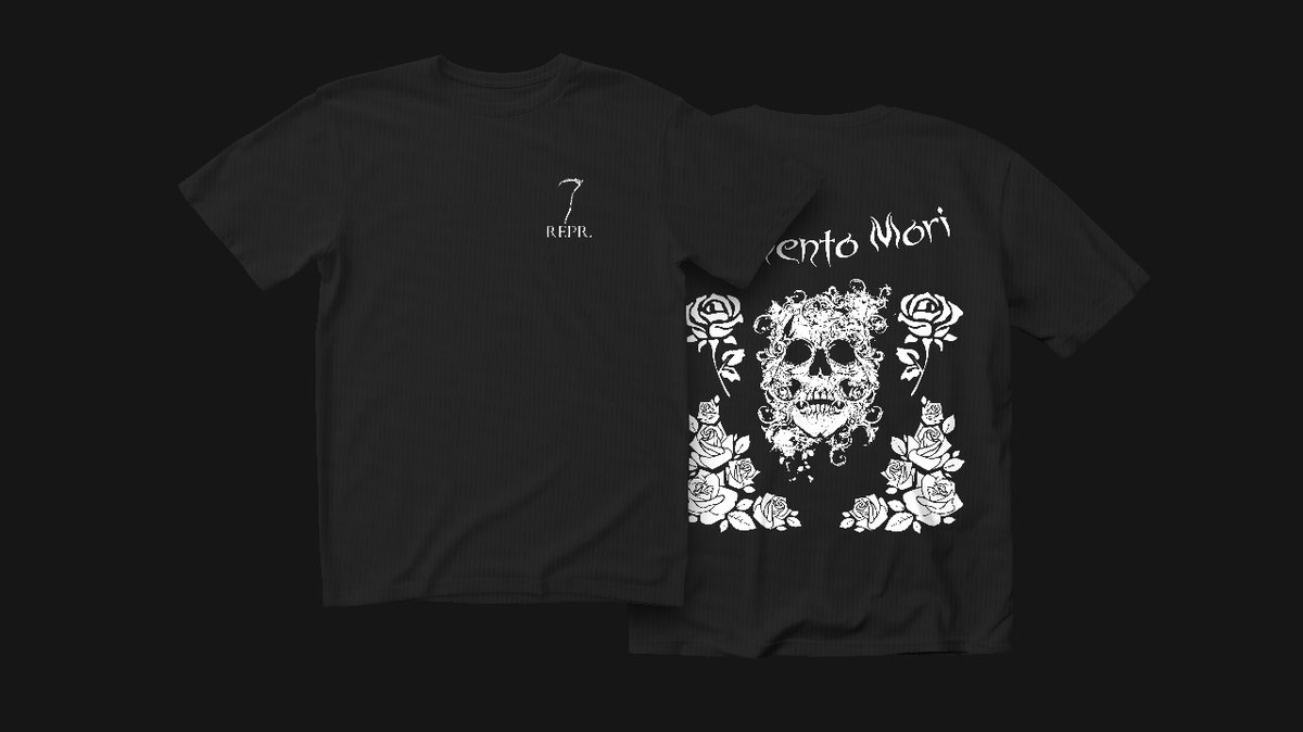 REPRCLOTHING's tweet image. REPR MEMENTO MORI TEE  - 50% OFF ALL ITEMS EARLY CHRISTMAS SALE!! 🔥📷📷 reaperclothing.store #grunge #aesthetics #clothingshop #baggers #emo #gothic #reaper