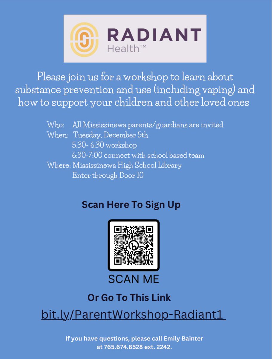 Check out this workshop for parents/guardians!