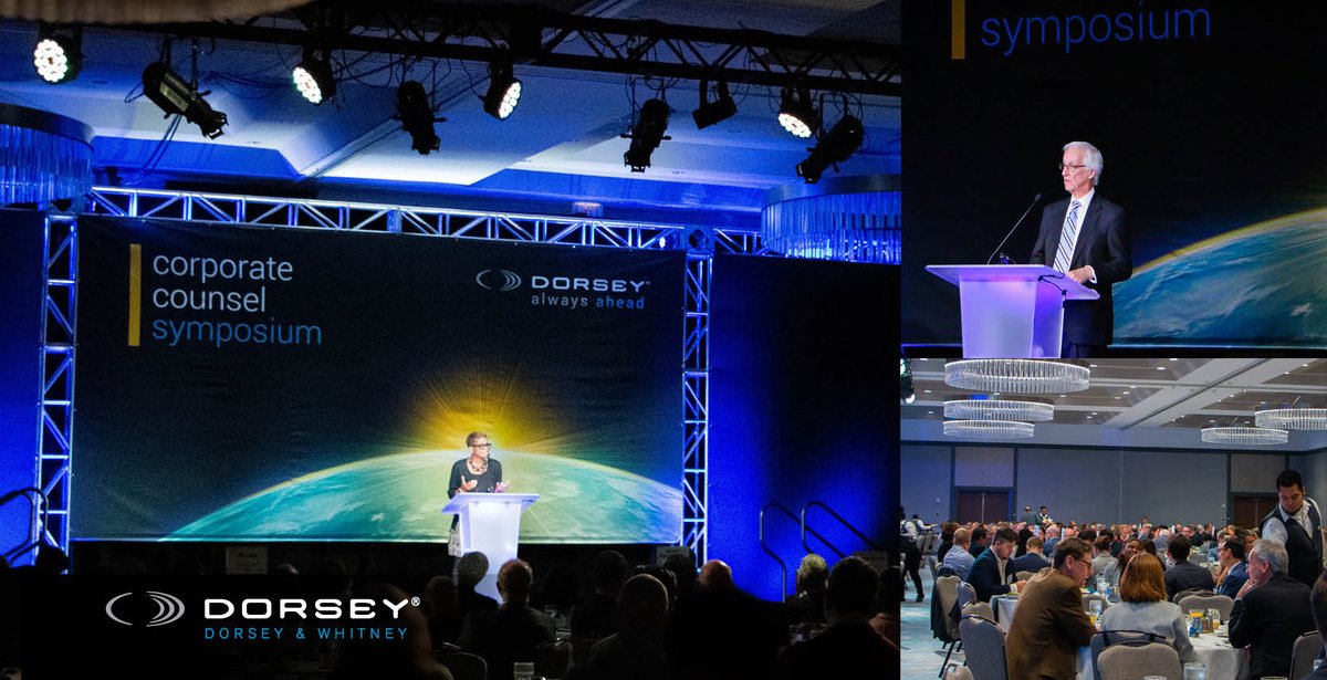 DorseyWhitney's tweet image. “With intentionality, vision, and luck, any of us can lead a purpose-driven life,” said @PaulaBoggsESQ, Founder of Boggs Media, LLC, and keynote speaker of Dorsey’s 34th Annual Corporate Counsel Symposium, which was attended by hundreds of clients and colleagues on November 14.