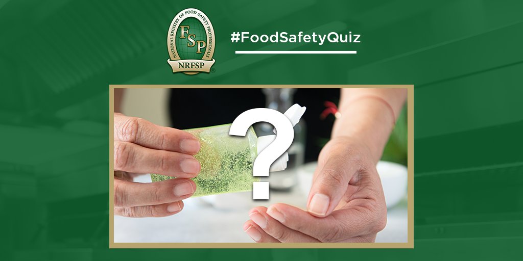 NRFSP's tweet image. #FoodSafetyQuiz: is #handsanitizer better than washing your hands?

#foodsafety #foodserviceindustry #restaurantindustry #foodsafety #training #foodtraining #certification #groceryindustry #grocer