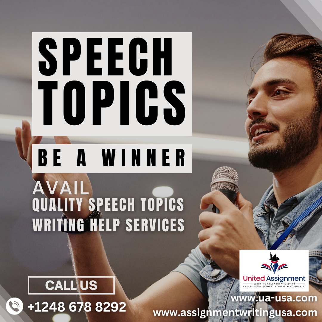 UnitedAssignme2's tweet image. 🎓🌟 Struggling to find the perfect speech topic? 🗣️✨ Look no further! United Assignments is here to craft engaging and thought-provoking speech topics tailored just for you. 

💡 #SpeechTopics #SpeechWriting #PublicSpeaking #StudentSupport #USAStudents #AssignmentHelp