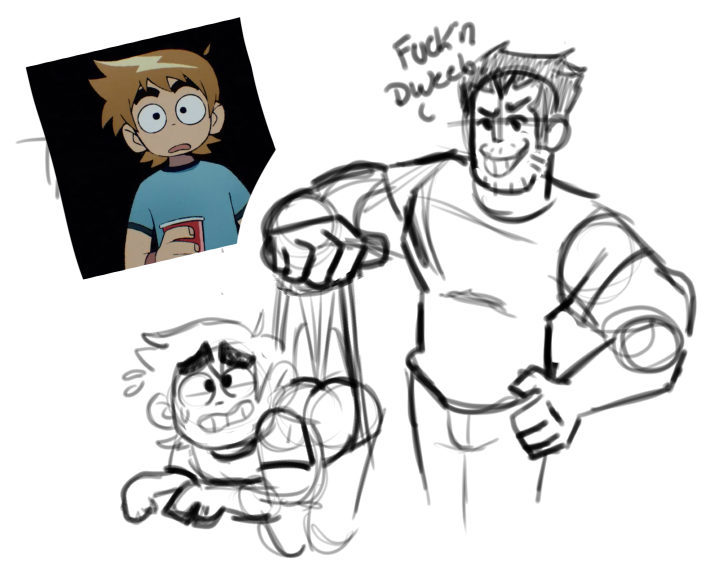 TheVoidLeaper's tweet photo. "why did you draw L/S Mark getting a wedgie? https://t.co/hyKzY22n32