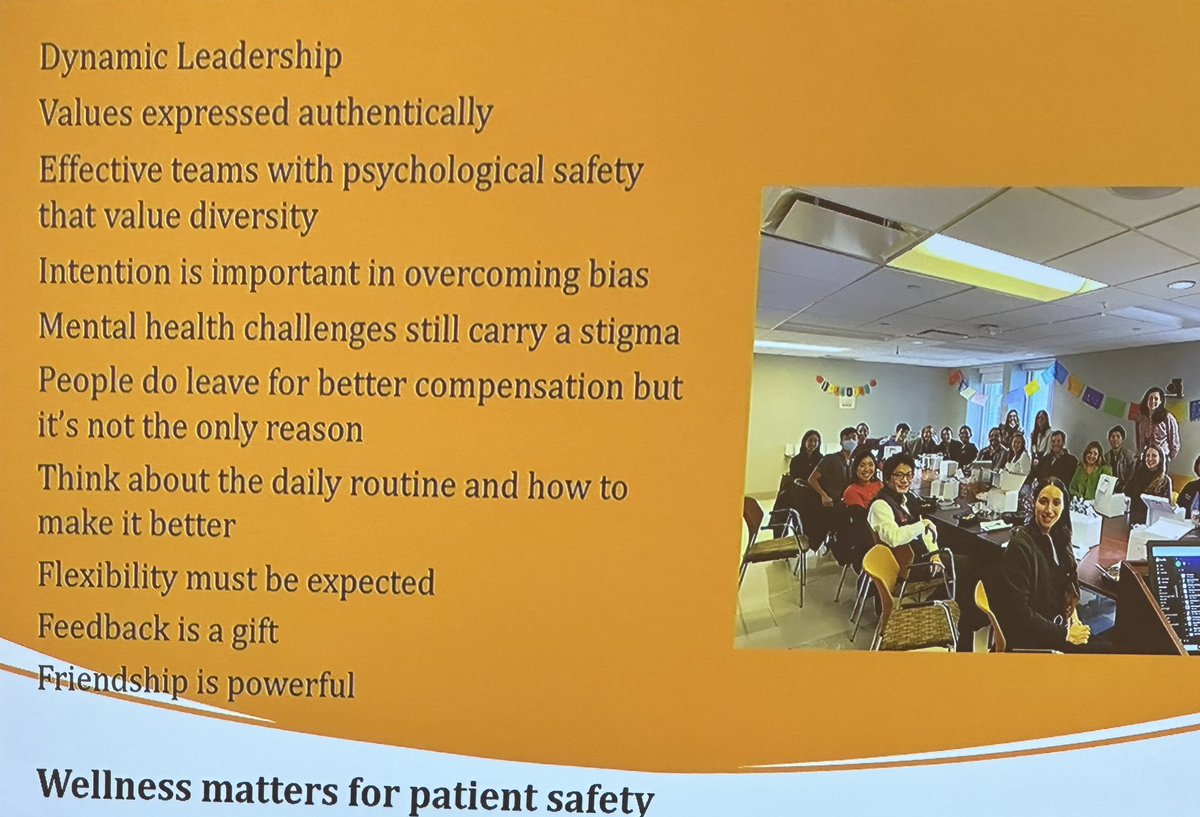 🔑 from @DrGMcGinty session on improving retention &amp; recruitment 
- psychological safety is ensuring there is an absence of fear
- people leave bosses - $ isn’t the only factor
- flexibility &amp; remote work is key 
- having work friends &amp; community is important #RSNA23  #leadership