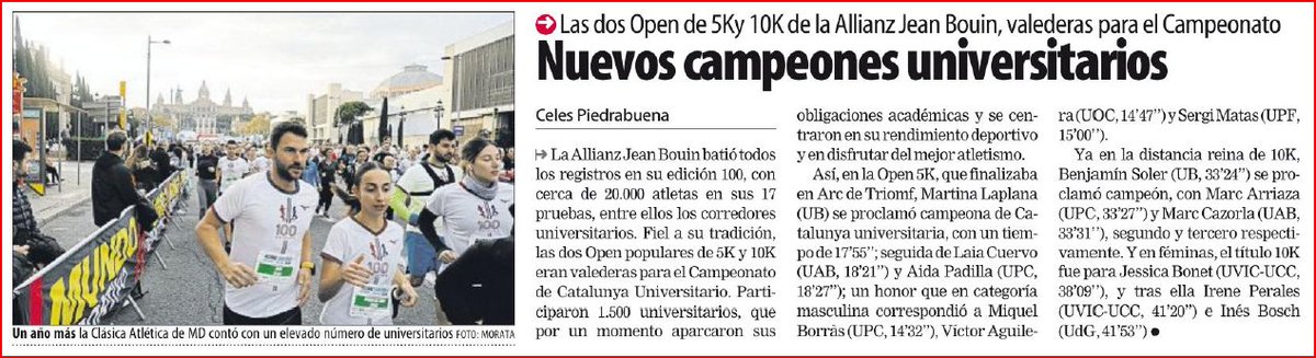 Servei d'Esports UVic-UCC (@esportsuvic) on Twitter photo 📢Jèssica Bonet i Irene Perales de la <a href="/uvic_ucc/">UVic-UCC</a> <a href="/UVic_CAFE/">UVic_CAFE</a>
🏆1a i 2a classificades universitàries a la <a href="/jeanbouin/">jean bouin</a>
<a href="/Allianz_es/">Allianz España</a> <a href="/Allianz/">Allianz</a>
<a href="/esportcatuni/">Esport Universitari</a> <a href="/estudiants_uvic/">UVic_COES</a> 📢Jèssica Bonet i Irene Perales de la <a href="/uvic_ucc/">UVic-UCC</a> <a href="/UVic_CAFE/">UVic_CAFE</a>
🏆1a i 2a classificades universitàries a la <a href="/jeanbouin/">jean bouin</a>
<a href="/Allianz_es/">Allianz España</a> <a href="/Allianz/">Allianz</a>
<a href="/esportcatuni/">Esport Universitari</a> <a href="/estudiants_uvic/">UVic_COES</a>