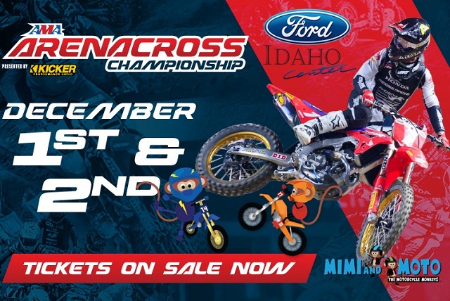 MimiandMoto's tweet photo. Stoked that the #AMA #Arenacross Championship is selling our #books this weekend @fordidahocenter in #Boise, #ID during Rounds 1 & 2.
@KICKERaudio #AXPRO #motocross #mx #mxseries #dirtbikes #boiseidaho #indoormx #motocrossrider #motorcycles #braap #motolife #motofamily #Idaho https://t.co/deDlZDzKtX