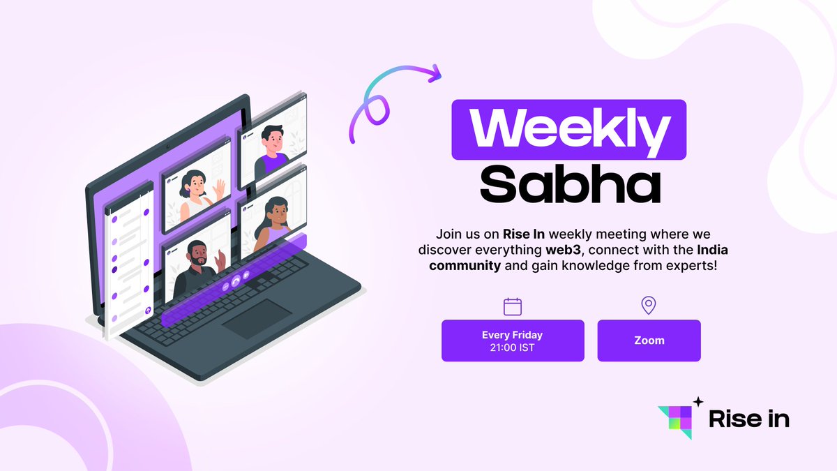 riseinweb3's tweet photo. You are invited to #WeeklySabha! 💌
Every Friday, join us to explore #web3, connect with the #India community, and gain insights from experts.
✨ This week, we'll be discussing and clarifying myths about web3. Don't miss out!
Register for free:
🔗 https://t.co/MLxKpYtSYw https://t.co/OORdxzp9Gh