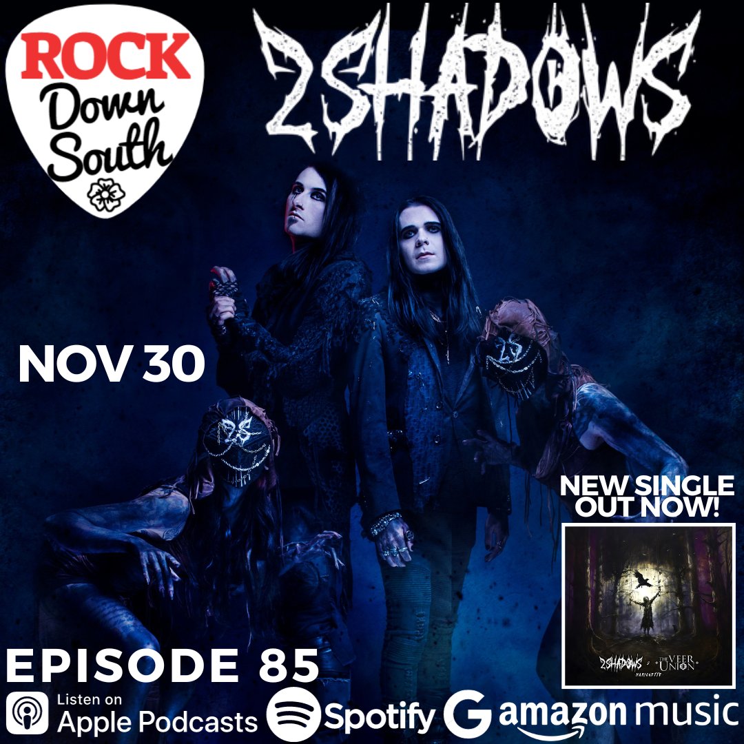 ROCKDOWNSOUTH's tweet image. TOMORROW! New episode with 2 Shadows! We talk all about the new single "Marionette" and more! @2Shadowsband

#2shadows #rockdownsouth #rock #rocknroll  #newalbum #hardrock #heavymetal #newrock #rockradio #rockinterview #newsong #activerock #rocker #guitar #newsingle #rockanthem