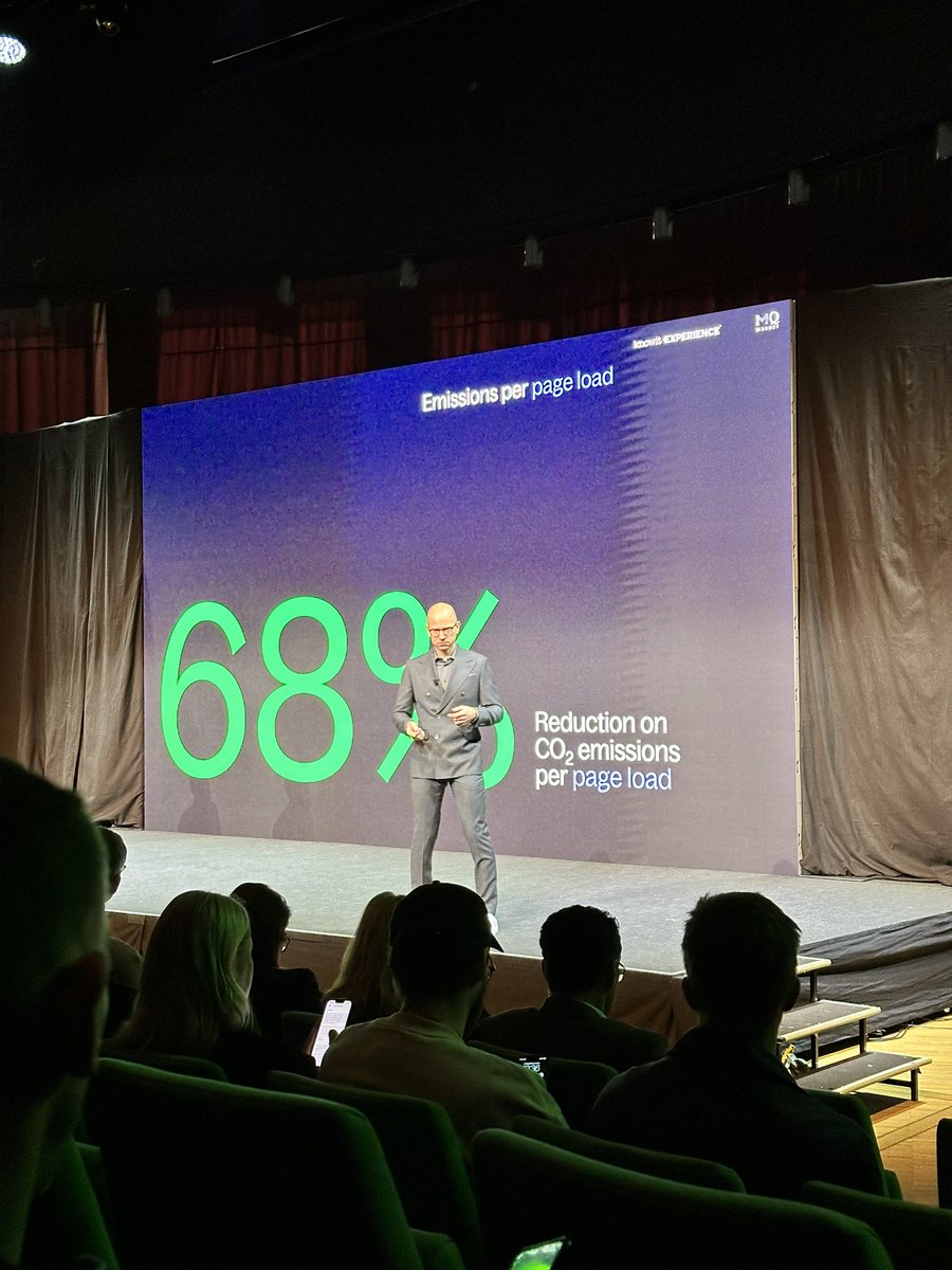 Easy to forget the environmental impact of digital. Great to see companies striving to reduce their impact - even in the field of digital analytics #opticon