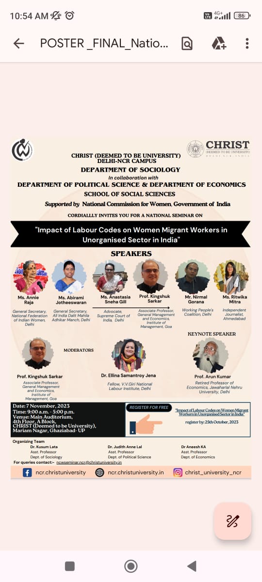 GimResearch's tweet photo. Prof Kingshuk Sarkar, Associate Professor, General Management and Economics, at @GIM_Sanquelim  , was the speaker in the first session and a moderator for the next session at an NCW workshop hosted by Christ University @CHRIST_NCR https://t.co/97Z0JhebyQ