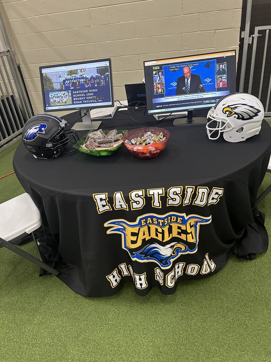 EHSEagleFootball (@eastsidefbsc) on Twitter photo Northeast GA / Upstate SC Recruiting Fair! #DoWork <a href="/coachwoolcock/">Dr. Andre Woolcock</a> <a href="/CoachHoff/">Justin M. Hoffman</a> <a href="/Coach_Ford05/">Ford</a> <a href="/coach_haley/">Coach Matt Haley</a> <a href="/EMills8/">Ern Mills</a> Coach Leonard <a href="/CoachGreenJ/">Coach Green</a> <a href="/andyaustin22/">Andrew</a> Coach Coates Northeast GA / Upstate SC Recruiting Fair! #DoWork <a href="/coachwoolcock/">Dr. Andre Woolcock</a> <a href="/CoachHoff/">Justin M. Hoffman</a> <a href="/Coach_Ford05/">Ford</a> <a href="/coach_haley/">Coach Matt Haley</a> <a href="/EMills8/">Ern Mills</a> Coach Leonard <a href="/CoachGreenJ/">Coach Green</a> <a href="/andyaustin22/">Andrew</a> Coach Coates