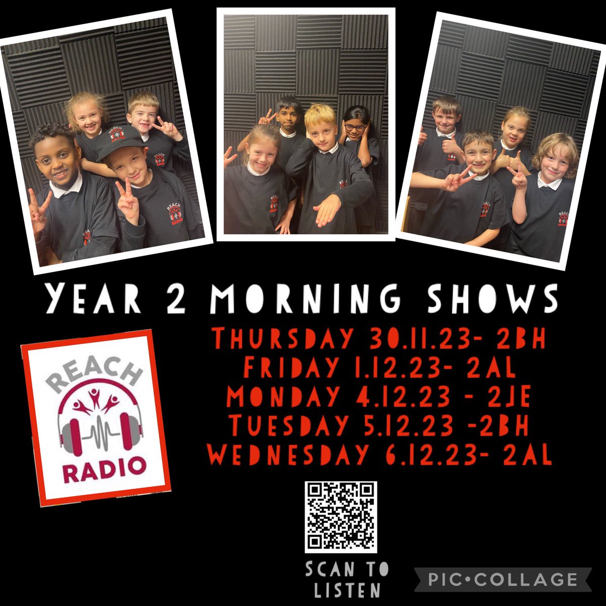 radio_reach's tweet photo. Just finished recording the morning shows with the brilliant @sapsyear2 DJs wearing their sparkly new badges! 
What super 🌟 -#SAPSHCI #SAPSHappy #schoolradio https://t.co/VqD4Xb2X3h