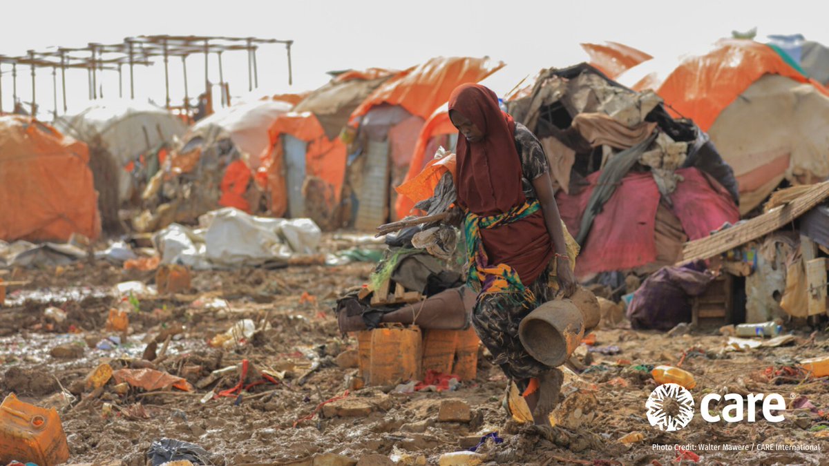 CAREGlobal's tweet photo. #ElNiño has caused devastating floods in the Horn of Africa, leaving a trail of destruction in already vulnerable communities. With thousands of people displaced, #CARE urges for more aid to reach the affected with food, shelter, and medical care.
Read: https://t.co/zOIIrSnIxL https://t.co/hyneX2Kh22