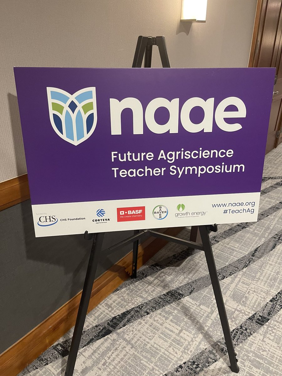 JacobBall89's tweet photo. Yesterday was a great start to the @naaeagedu Convention! Honored to be given the opportunity to help facilitate inquiry sessions during the Future Agriscience Teacher Symposium. The future of ag ed looks bright with these #TeachAg rockstars! https://t.co/JoTgdSgkJ2