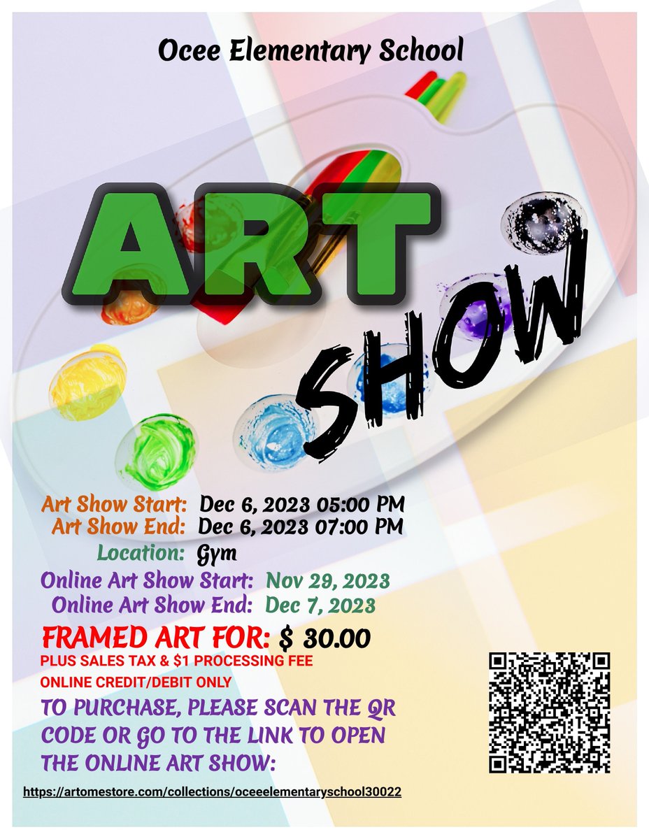 PGMSartists's tweet photo. Our Virtual Art Show is live and will run through 12/7. Our in-person show will be in the gym from 5:00-7:00 on 12/6. Hope to see you there! @OceeElem @grayLn_FCS @oef_otter @ArtsFCS @ArtomeArtShows 

https://t.co/wQi2AaZXe3 https://t.co/HrXVykH9l2