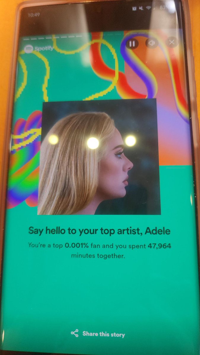 bordasc's tweet photo. Is there a way to find out if you're actually the #1 listener ... Because I'm pretty sure my 4 year old nieces are, and they need to meet @Adele ASAP @Spotify https://t.co/WiPiFoaWxj